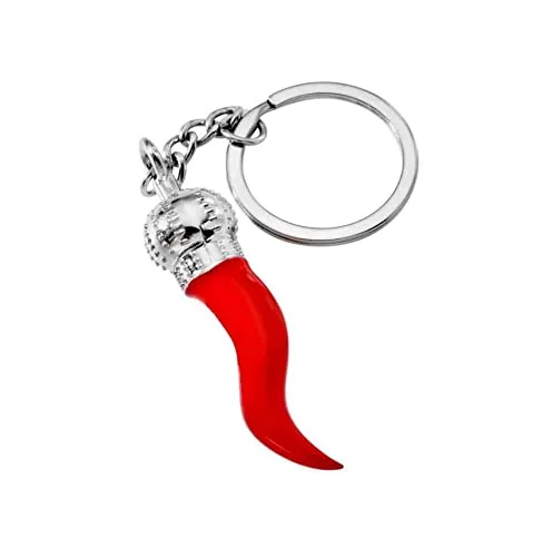 bijouxmodefashion Schlüsselanhänger, Taschenschmuck, Rotes Chilischhorn, Glücksbringer