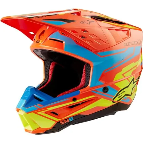 Alpinestars S-M5 Action 2 Motocrosshelm in orange von Alpinestars