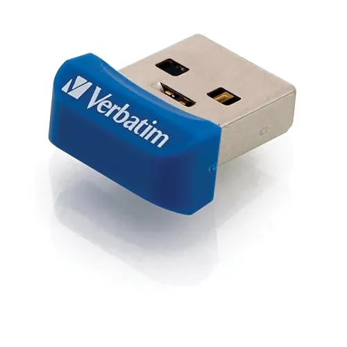Verbatim Store n Stay Nano USB-Stick 32 GB - Mini USB-3.2 Speicher, ultraschmale Bauweise für maximale Kompatibilität, ideal für Laptop und Autoradio