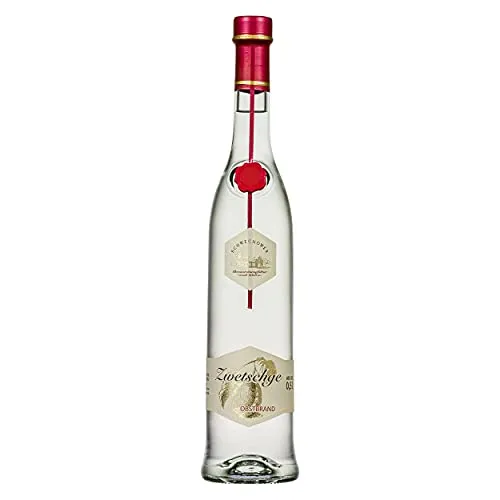 Obstbrand Zwetschge 0.5l (40% Vol) | Herrlich duftender Zwetschgenbrand | Edelbrand aus Zwetschgen | Zwetschgen Schnaps aus Deutschland | Schwechower Obstbrennerei (1229)