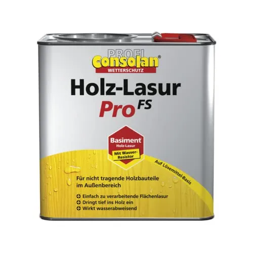 Consolan Holz Lasur Pro FS, 2,5 Liter in Nussbaum