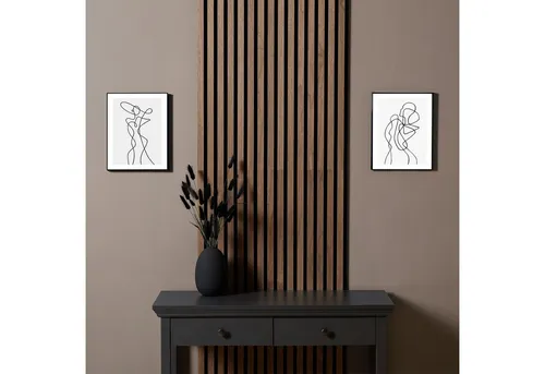 Homestyle4u Akustikpaneel 60x120 cm - Wandpaneele für Innenbereiche, schallabsorbierend und ideal für Garderoben. Elegantes 3D-Design in Walnussoptik, einfach zu montieren durch Kleben oder Schrauben.