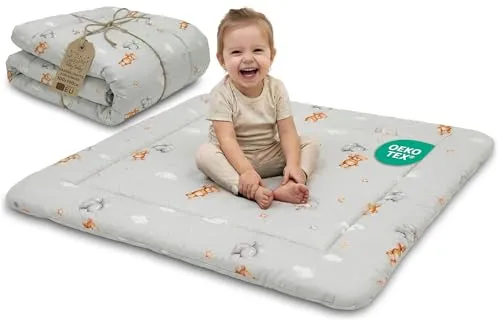 Faltbare Krabbeldecke für Babys – Große Spielmatte mit Oeko-Tex-Zertifikat