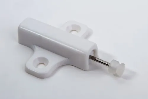 Stück Möbeldämpfer Anschlagdämpfer zum Anschrauben, mit Federdämpfung, Kunststoff weiss, 75 x 25 x 120mm 4