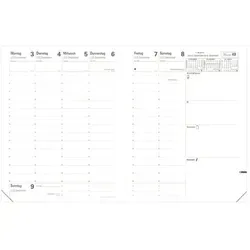 Quo Vadis Einlage Pre 777 2026 - Terminkalender-Einlage für 2026, mit Wochenübersicht und praktischem Notizbereich, aus hochwertigem Clairefontaine-Papier für ein flüssiges Schreibgefühl.