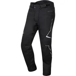 Germot Evolution Pro Textilhose - Wasserdicht und Atmungsaktiv in Schwarz/Grau - Kurz 5XL - Motorradhosen mit HUMAX® Klimamembrane, herausnehmbaren Protektoren und verstellbarem Klettverschluss für optimalen Schutz und Komfort auf jeder Fahrt.