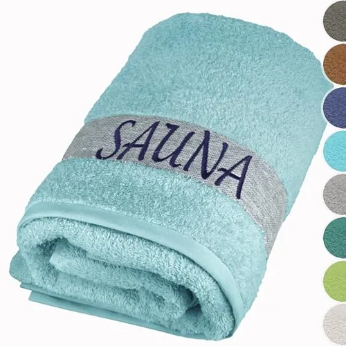 Lashuma Frottee Strandtuch Baumwolle, Lima Badetuch 100x200 cm - Pastellblau - Saunatuch in XXL, ideal zum Einkuscheln nach Sauna oder Bad. Hergestellt aus hochwertiger Frottee Baumwolle, bietet es exzellente Saugkraft und bleibt auch bei häufiger Nutzung weich und flauschig.