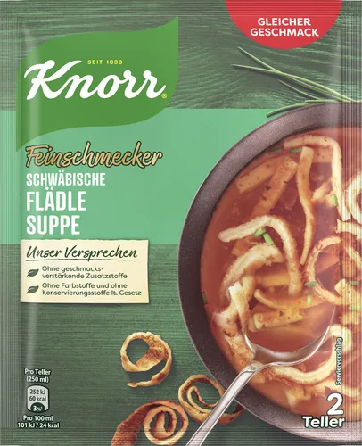 Knorr Feinschmecker Schwäbische Flädle Suppe 34g Beutel von Knorr