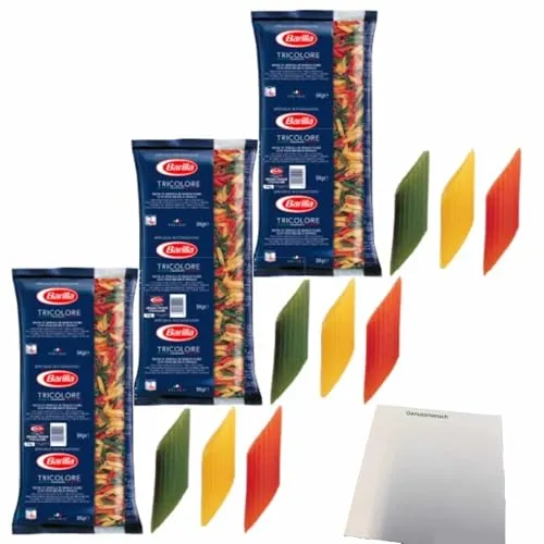 usy Bundle für Barilla Mezze Penne Tricolore 3er Pack (3x5kg Packung) + usy Block