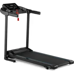 Gymtek® XT550 Laufband für Zuhause, Klappbares Elektrisches Laufband bis 12 km/h, 2.0HP Walking Pad, Manuelle Neigung in 3 Stufen - Schwarz/Blau