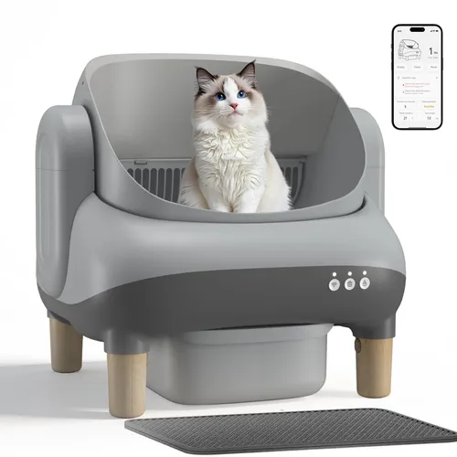 Automatische selbstreinigende Katzentoilette XXL mit App-Steuerung