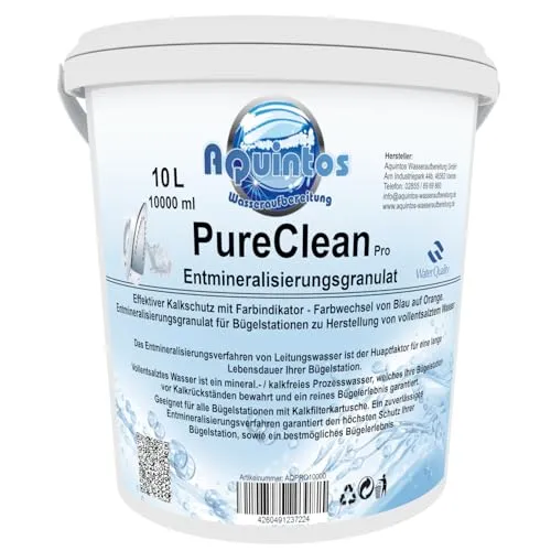 Kalkschutz Granulat für Laurastar Purify Dampfbügelstation - Dampfreiniger-Ersatzteile mit effektivem Kalkschutz, reinigt bis zu 150L Wasser und schützt Ihre Geräte optimal vor Verkalkung.