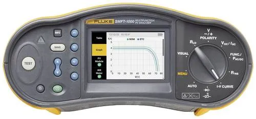 Fluke Installationstester SMFT-1000/KIT mit Rucksack für PV-Anlagen - Zubehör für Photovoltaikanlagen, VDE zertifiziert und ideal für umfassende Prüfungen mit Bluetooth-Schnittstelle und professionellem Werkzeugrucksack.