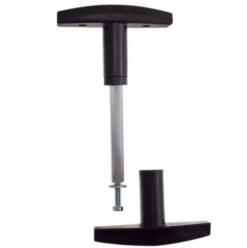 Bever & Klophaus Garagentorgriff Garnitur 9mm in schwarz von Bever & Klophaus