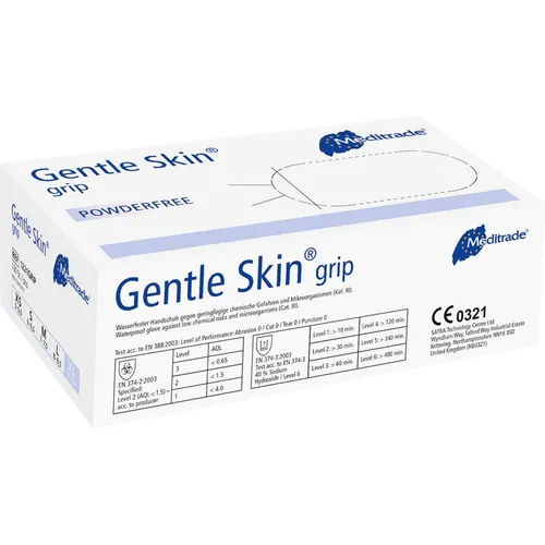 Meditrade Gentle Skin Grip 1221 GRIP Handschuhe Latex, Gr. M