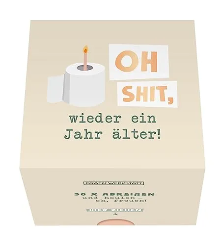 Grafik Werkstatt Message in a Box | Geschenkidee | 30 Kärtchen zum abreissen | Oh shit