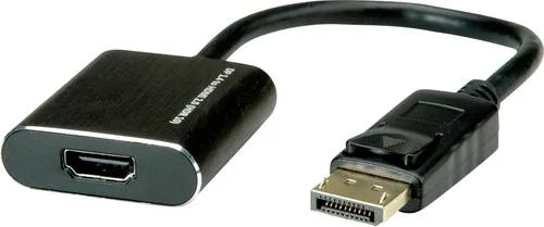 ROLINE DP1.4-HDMI 4K Adapter - Kabeladapter für 4K Videoübertragung, ideal für die Verbindung von DisplayPort zu HDMI, kompakt und leistungsstark für optimale Bildqualität.