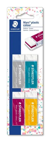 STAEDTLER Radiergummi Staedtler Radierer Mars plastic colour 4ST