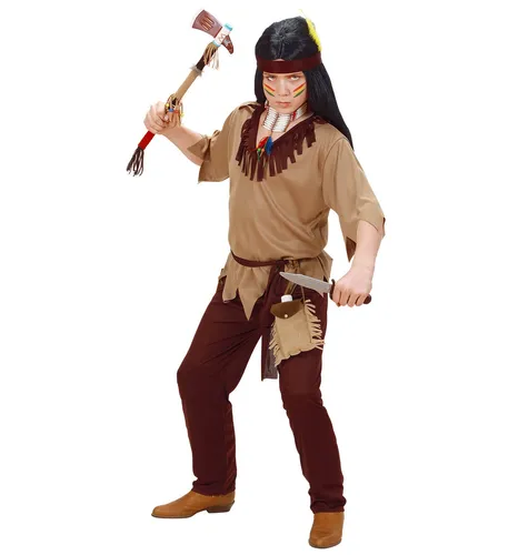 Indianer Coat Hose Gürtel Gr. 158 Indianerkostüm Kostüm Verkleidung Jungen neu