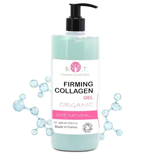 BIO-Active Marine Collagen Gel PREMIUM. Anti-Falten Männer & Frauen. Faltenfüller, Straffende Haut, Anti-Dehnungsstreifen Körper. Natürliche Anti-Aging-Körper- und Gesichtsbehandlung - 200 ml