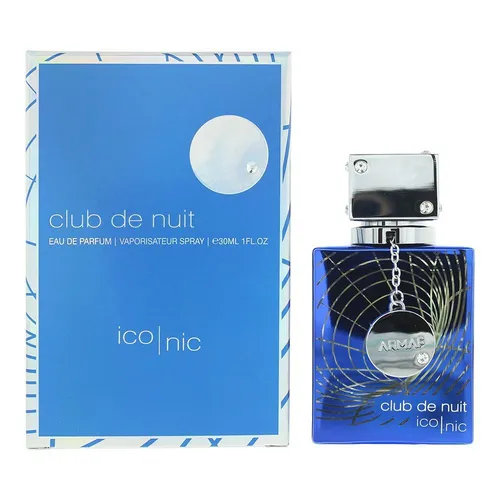Armaf Club De Nuit Blue Iconic Eau de Parfum für Männer 30 ml - Damendüfte mit frischem, sinnlichem Duft aus Zitrone und Minze, kombiniert mit Jasmin und warmen Amber-Noten. Perfekt für den modernen Mann, der einen einzigartigen Eindruck hinterlassen möchte.