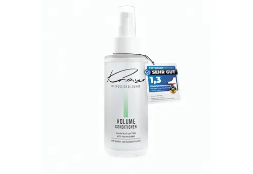 Knaus Hairdesign Haarpflege-Spray VOLUMEN Leave-in Spray, für feines Haar, Sprühconditioner, Mit Bambus und Flüssigkeratin ohne ausspülen