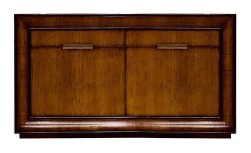 Elegantes Holz Sideboard in Braun – Anrichte für Wohnzimmer - Charmantes Sideboard aus hochwertigem Holz, ca. 184 x 55 x 105 cm groß, mit 2 Türen und 2 Schubladen. Ideal für stilvolle Wohnräume, bietet praktischen Stauraum und überzeugt mit zeitgemäßem Design.