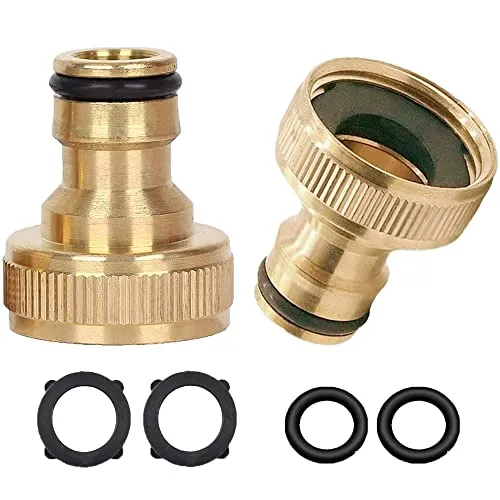 3/4 Zoll Messing Gartenschlauch Hahn Anschluss, weiblicher Gewindehahn Adapter, für Haus Garten Schlauch Teile Stecker und Garten Spritzpistolen