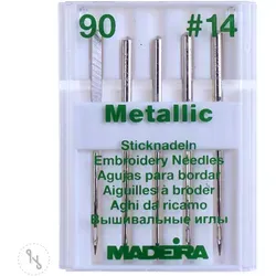 Madeira Stick-Nadeln Metallic 5er Packung Stärke 90