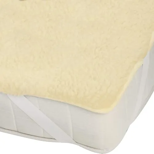 Erwin Müller Matratzenauflage Schurwolle Natur 100x200 cm von Erwin Müller