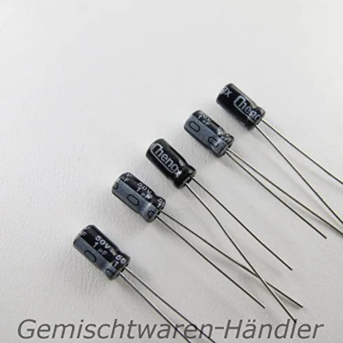 5x 1µF 50V ELKO Kondensator Sortiment zusammenstellbar µ mF Elekrolyt radial