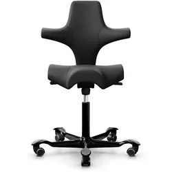 HAG Capisco 8106 Kunstleder Valencia Drehstuhl - Bürostuhl mit innovativer Balance-Movement-Mechanik für flexibles Sitzen und Stehen, individuell höhenverstellbar und mit strapazierfähigem Kunstlederbezug.