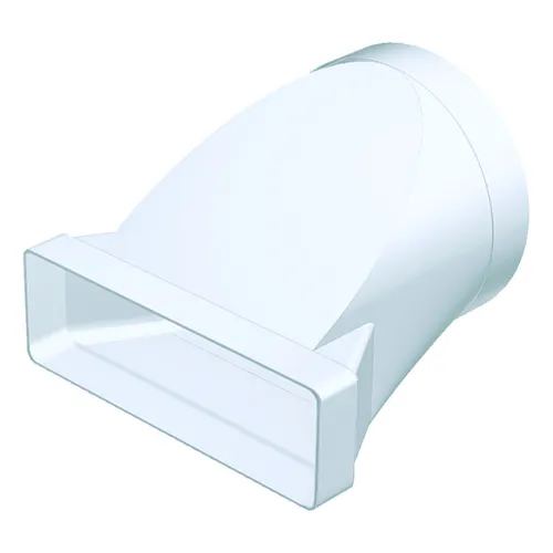 Flachkanal Übergangsstück Lüftungskanal Rundrohr DN 150 220 x 90 mm