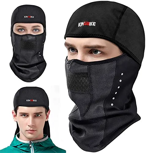 KINGBIKE Sturmhaube Motorrad Fahrrad Skimaske Winter Sport Outdoor Warm Winddicht Anti Beschlag Universalgröße für Herren Damen