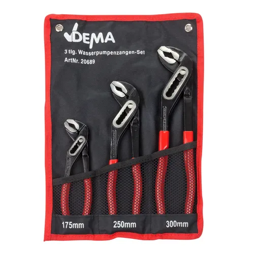 Rohrzange Wasserpumpenzange Wapu Zange Set Satz Zangenset 3 tlg. 0 - 25 35 40 mm