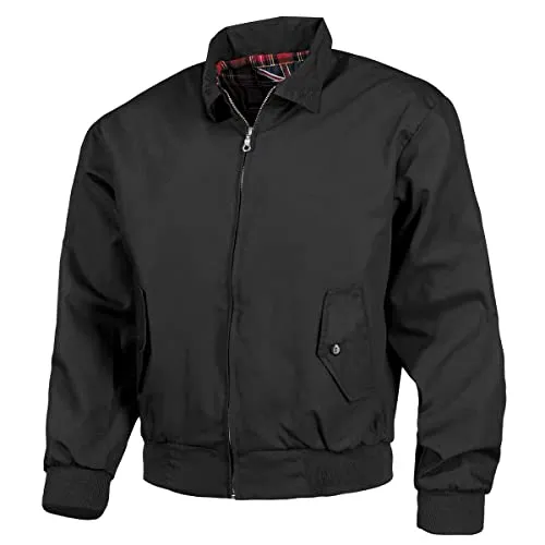 MFH Pro Company English Style Jacke - Schwarz 3XL - Funktionsjacke im klassischen englischen Stil, ideal für kaltes Wetter mit elastischen Bündchen und zwei Vordertaschen für praktischen Stauraum.