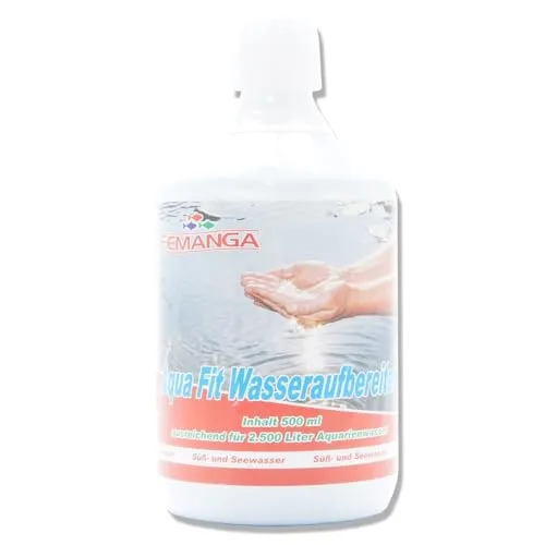 Femanga Aqua Fit 500 ml – Wasseraufbereiter für Aquarien | Entfernt Schadstoffe & sorgt für klares, gesundes Wasser