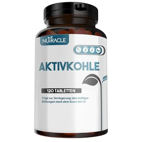 Nutracle Aktivkohle 120 Tabletten zu 500 mg