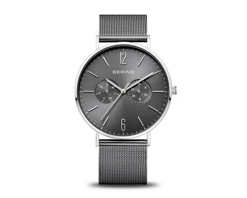 Bering Quarzuhr 14240-308 Classic Herren 40mm - Elegante Armbanduhr mit analoger Anzeige, 3ATM wasserdicht und ausgestattet mit Datum, Stunde und Wochentag – ideal für den stilbewussten Mann.