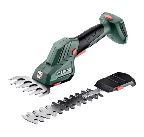 Metabo Akku-Strauch- und Grasschere PowerMaxx SGS 12Q - 12V, werkzeugloser Schnellwechsel für präzise Schnitte und saubere Rasenkanten, ergonomisch und leicht für ermüdungsfreies Arbeiten