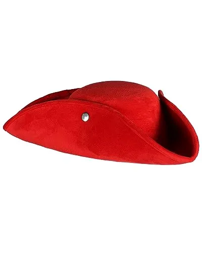 Thetru Piraten Hut Dreispitz Top Colour 60 cm | Rot