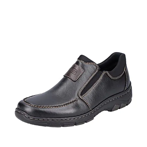 Rieker Herren Halbschuhe 19961 - Bequemer Slipper - Slipper & Mokassins für Herren, robuster Einstieg mit schockabsorbierender Sohle und idealer Passform für breitere Füße.