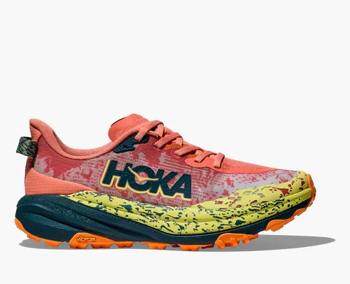 HOKA ONE ONE Speedgoat 6 Damen Laufschuhe - Laufschuhe mit leichtem Textil-Obermaterial und internem Rahmen für optimalen Halt, ideal für Trailrunning und Abenteuer in der Natur.