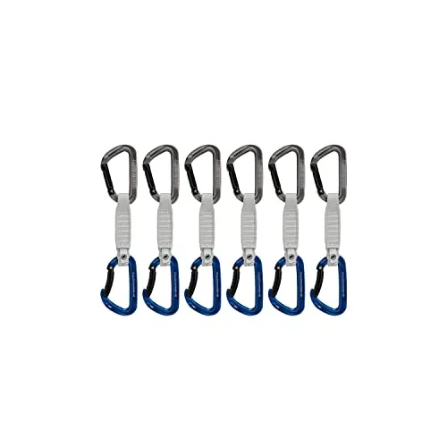 Mammut Workhorse Keylock Express Set 6er Pack - 12CM grau - Express-Sets mit robusten Keylock-Schnappern für maximale Sicherheit beim Klettern und Bergsteigen.