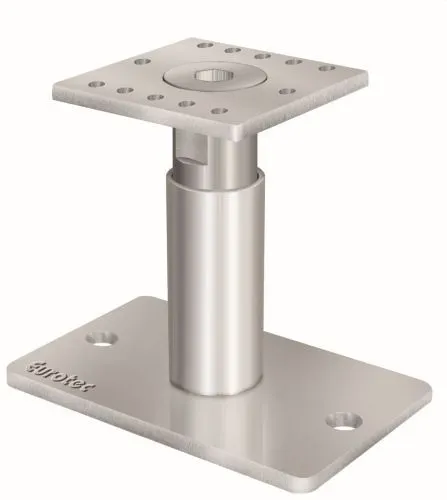 EUROTEC Pedix Pfostenträger höhenverstellbar 140 plus 50mm - Hochwertiger Stütze mit Höhenverstellbarkeit von 140-190mm, ideal für flexible Bauprojekte. Hohe Zug- und Drucktragfähigkeit gemäß ETA 13/0550.
