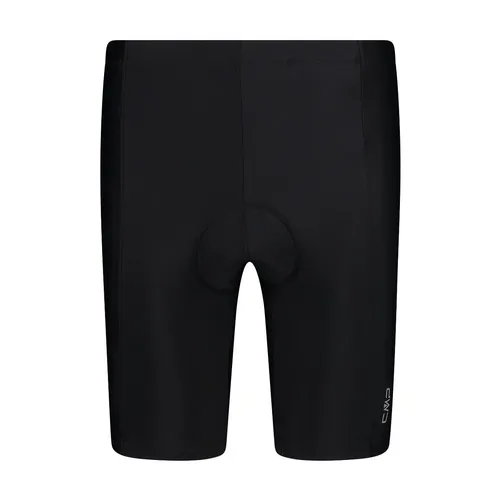CMP Herren Bike Radhose kurz - Größe XXL, schwarz - Kurze Hosen mit leicht gepolsterter, eng geschnittener Passform und Vier-Wege-Stretch für optimalen Komfort beim Radfahren.