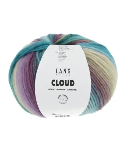 Lang Yarns Cloud 1077.0019 - petrol/türkis/lila/hellgrün