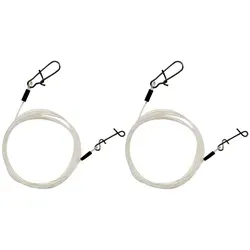 Seika Pro Vorfachschnur Seika Pro Fluorocarbon Vorfach mit No Knot Verbinder 60cm - 2 Rigs, 0.6 m Länge, 0.6 mm Fadendurchmesser, (1-St) 0.6 m