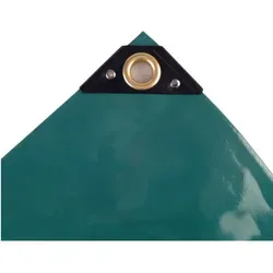 Grüne PVC-Abdeckplane 650 g/m² 1,5 x 20m - Robuste Abdeckplane aus hochwertigem PVC-Gewebe für zuverlässigen Schutz vor Witterungseinflüssen. Ideal für Autos, Gartenmöbel und Werkzeuge – 100% wasserdicht und UV-beständig.