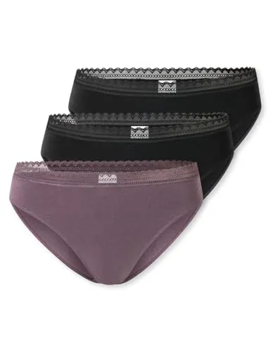 Schiesser Herren 3 Pack Rio Mit Spitze in lila von Schiesser